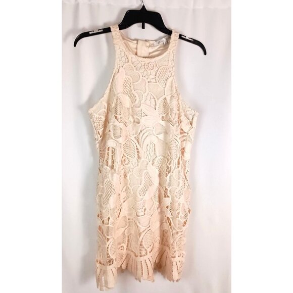 Lovers & Friends Caspian Lace Shift Mini Dress Women’s Size S White $180 - Picture 2 of 9